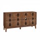 60.5 Inch  Mid Century Modern Sideboard Buffet Cabinet with Storage, TV Media Console Table, Storage Cabinet with 4 Doors & Adjustable Shelves for Kitchen Dining Living Room Bedroom Entryway, Walnut