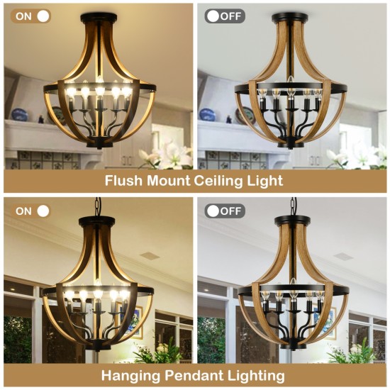 5-Light Modern Chandeliers