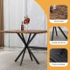 Square Dining Table, Mid Century Modern Square Dining Table for 4-6 Person, Coffee Table for Kitchen Dining Room, Office, Save Space