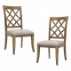 Wooden Frame Upholstered Dining Chairs set of 2,Mid Century Retro Chairs Comfor Kitchen Chairs for Living Room,Restaurant,Whithe OAK Color