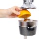 Cast Iron Citrus Juicer , Extra-Large Commercial Grade Manual Hand Press , Heavy Duty Countertop Squeezer for Fresh Orange Juice  ,grey color