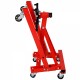 Engine Stand, 2000LBS Heavy Duty Engine Stand with 360 Degree Rotating Head & Folding, Engine Motor Stand with 6 Swivel Caster 4 Adjustable Arms for Vehicle Maintenance Auto Repair, Red