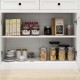 Buffet Cabinet Storage Sideboard Farmhouse Server Bar Wine Cabinet with 3 Drawers & 3 Doors Adjustable Shelves for Dining Living Room Kitchen Cupboard-White