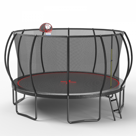 YC 16FT trampoline Pumpkin- Black Red