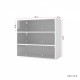 White Glass Door Shoe Box Shoe Storage Cabinet  With RGB Led Light