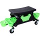 Rolling Detailing Creeper Seat, Roller Mechanic Detailing Utility Seat, Rolling Mechanic Stool with Wheels, Removable Tool Trays Drawer, 300 Lbs Capacity for General Garage Use, and Home Use