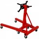 Engine Stand, 2000LBS Heavy Duty Engine Stand with 360 Degree Rotating Head & Folding, Engine Motor Stand with 6 Swivel Caster 4 Adjustable Arms for Vehicle Maintenance Auto Repair, Red