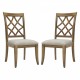 Wooden Frame Upholstered Dining Chairs set of 2,Mid Century Retro Chairs Comfor Kitchen Chairs for Living Room,Restaurant,Whithe OAK Color