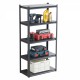 5 Tier Heavy Duty Metal Storage Shelves,Easy to Assemble,Adjustable,Storage Shelves for Basements, Garages and Kitchen, 72  Inch H*35.4  Inch W*17.7  Inch D