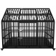 54 Inch  Heavy Duty Dog Crate Large Dog cage Strong Metal Dog Kennels and Crates for Large Dogs Top Open with 2 Doors 4 Lockable Wheels 2 Removable Trays