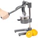 Cast Iron Citrus Juicer , Extra-Large Commercial Grade Manual Hand Press , Heavy Duty Countertop Squeezer for Fresh Orange Juice  ,grey color