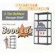 5 Tier Heavy Duty Metal Storage Shelves,Easy to Assemble,Adjustable,Storage Shelves for Basements, Garages and Kitchen, 72  Inch H*35.4  Inch W*17.7  Inch D