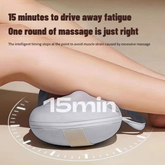 Massage the back and neck with heated, kneading deep tissue massage pillows