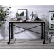 Oklarth Rustic Oak & Black Finish Writing Desk