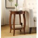 Alysa Walnut Finish Accent Table