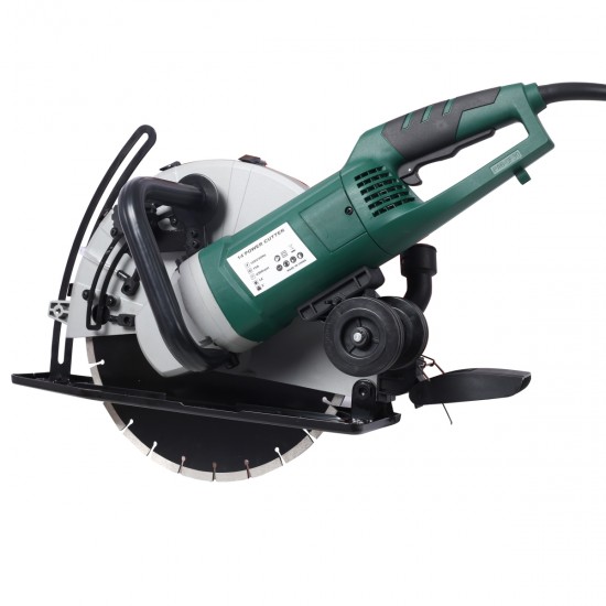 Portable 14 Inch  Wet/Dry Electric Corded Circular Concrete Saw/Power Angle Cutter 2600W w/Water Line & Guide Roller (With Blade)ETL certificate.