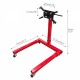 1250lbs Engine Stand, Heavy-Duty Steel Engine Motor Stand with 360-degree Rotating Head, 4 Casters, 4 Adjustable Arms, for Vehicle Maintenance, Auto Repair, Red