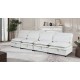 U_Style Double-Layer Cushion Modular Sofa, Freely Combinable, 4-Seater with Storage Function, Includes 4 Soft Cushions, Perfect for Living Rooms, Offices, and Apartments