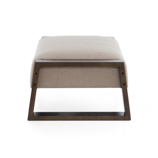 Sleek and Stylish Ottoman, Beige