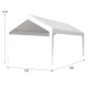 12x20ft Carport Replacement Canopy Cover, Waterproof & UV Protected Tarp with 76 Elastic Buckles Suit for Garage Shelter, Frame is Not Included,white