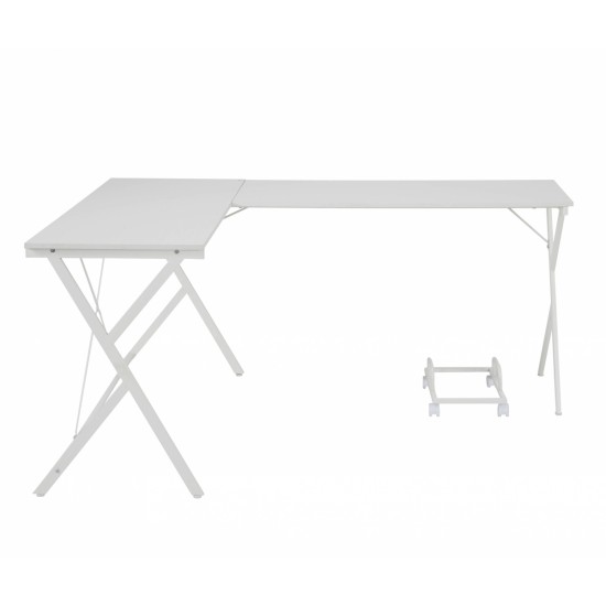 Dazenus White Finish Computer Desk