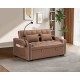 1 versatile foldable sofa bed in 3 lengths, modern sofa sofa sofa suede pull-out bed, adjustable back and with USB port and ashtray and swivel phone stand