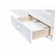 Twin Size Bed with Headboard, Footboard, Trundle and Three Storage Drawers, Twin Size Pine Wood Bed with Headboard, Footboard,White