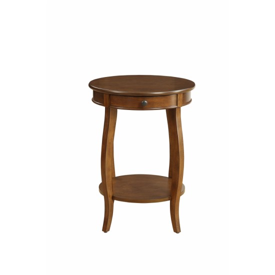 Alysa Walnut Finish Accent Table