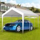 12x20ft Carport Replacement Canopy Cover, Waterproof & UV Protected Tarp with 76 Elastic Buckles Suit for Garage Shelter, Frame is Not Included,white