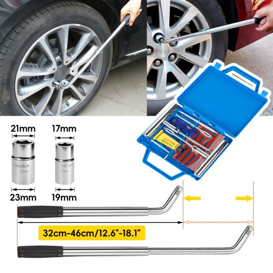 Lifting Range 4.33 Inch -14.17 Inch ,2.25Ton Hydraulic Floor Jack,3 Ton Jack Stands,Tire Repair kit,Yellow,Low Profile Service Jack,4960 LB Capacity,Double Locking Pins