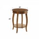 Alysa Walnut Finish Accent Table