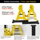 Lifting Range 4.33 Inch -14.17 Inch ,2.25Ton Hydraulic Floor Jack,3 Ton Jack Stands,Tire Repair kit,Yellow,Low Profile Service Jack,4960 LB Capacity,Double Locking Pins