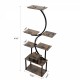 8-Tiered Indoor Plant Stand with 5 Grow Lights, 10-Level Stepless Dimming, Durable Thickened Metal Steel Pipe (0.8mm) for Living Room, Garden