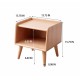 Pure Solid Wood Bedside Cabinet Modern Simple Nightstands European Beech Bedside Cabinet Nordic Bedroom Solid Beech Storage Cabinet 0.4m