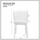 1 PC Wooden Frame Upholstered Shell Dining Chair,Modern Armless Chairs Comfor Kitchen Chairs for Living Room,Restaurant