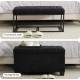 Storage Ottoman Bench, Foot Rest with Legs, 16 x 30 x 16.1 Inches, End of Bed Bench, Storage Chest, Load up to 660 lb, for Living Room, Bedroom, Entryway