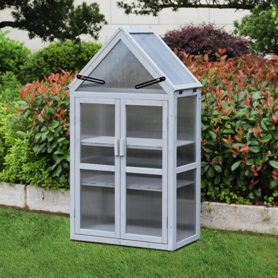 Mini Greenhouse Kit - Outdoor Plant Stand, Small Green House, Plant Stand Indoor, Green Houses for Outside, Indoor Garden & Patio Accessories Indoor Greenhouse, Tiered Plant Stand