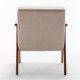 Accent Chair with Microfiber Upholstery and Solid Wood Frame, Classic Mid-Century Modern Living Room Furniture for Extra Seating, Light Camel